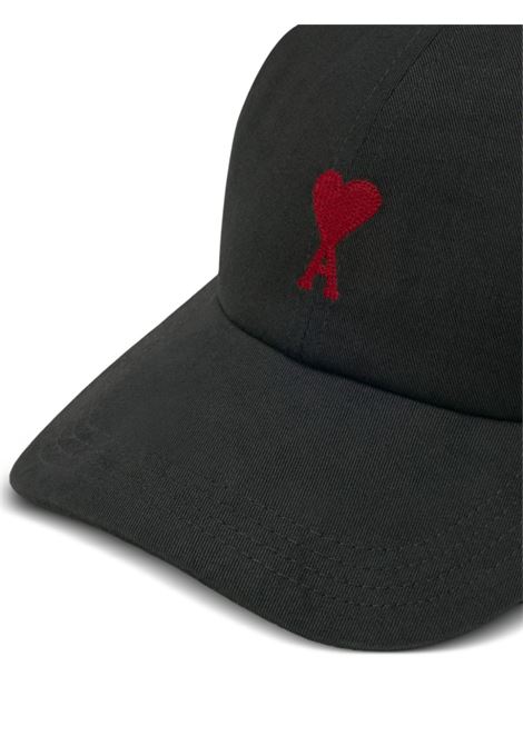 Black Ami-de-Coeur-motif cap - AMI PARIS unisex AMI PARIS | BFUCP006AW0041001